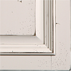 #102-01 Augustine PG White Dove w/Distressing and Dark Chocolate Burnished Glaze 