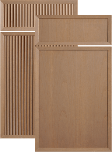 Mid-Century cabinet doors, #402-73 Retro Reeds and #452-51 Retro Charm
