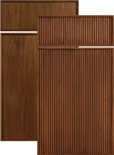 Mid-Century cabinet doors, #452-31 Fizz Pop and #404-72 Radioactive Reeds
